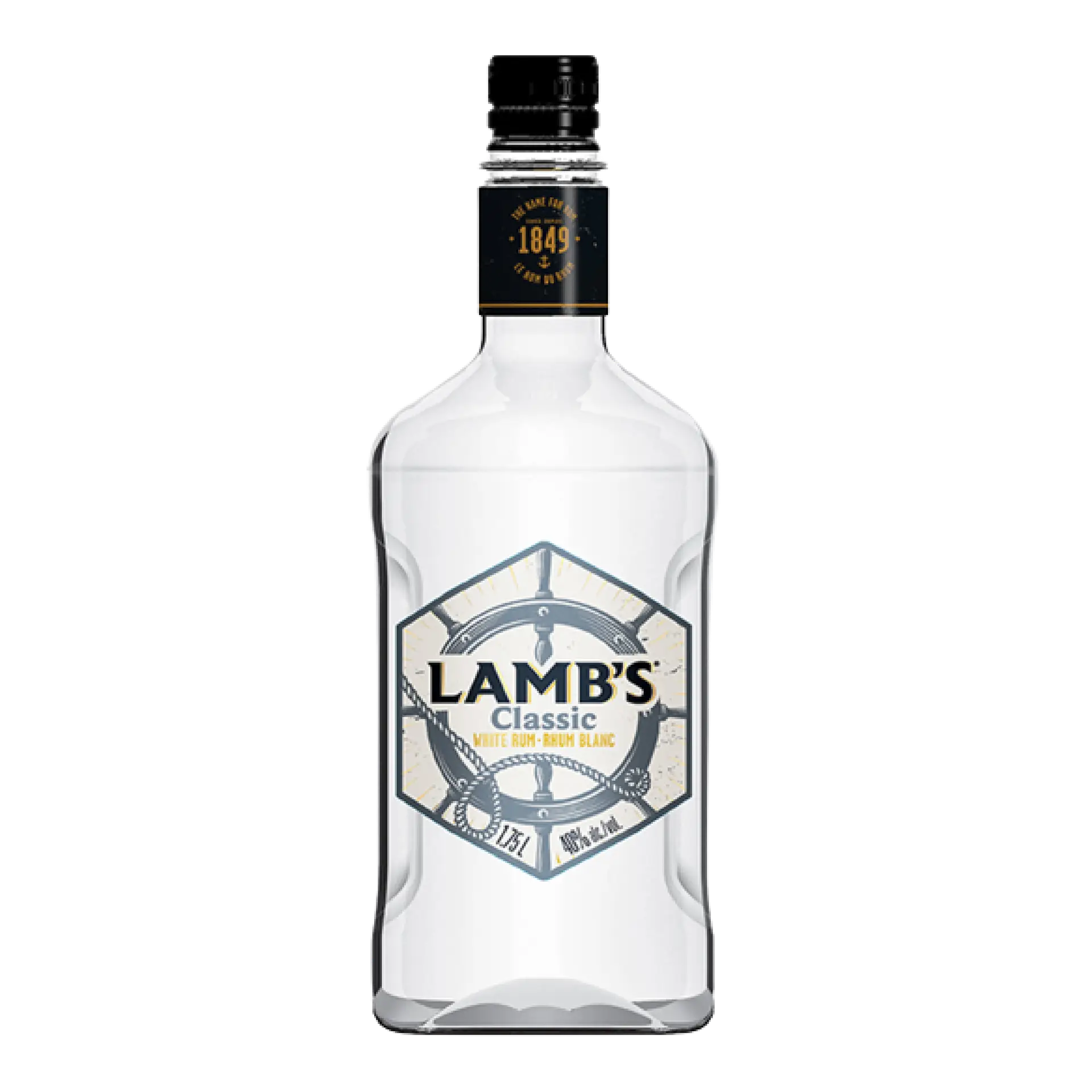 Buy Lamb's Classic White Rum 1.75L bottle with nautical-themed label