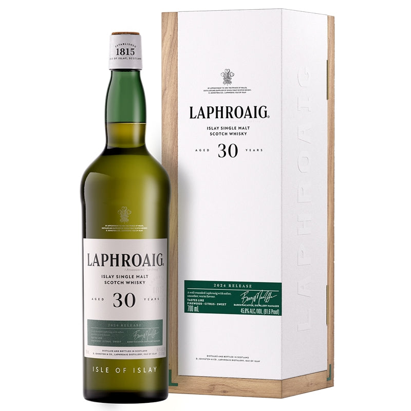 Laphroaig 30 Year Old Single Malt Scotch Whisky 2024 Release