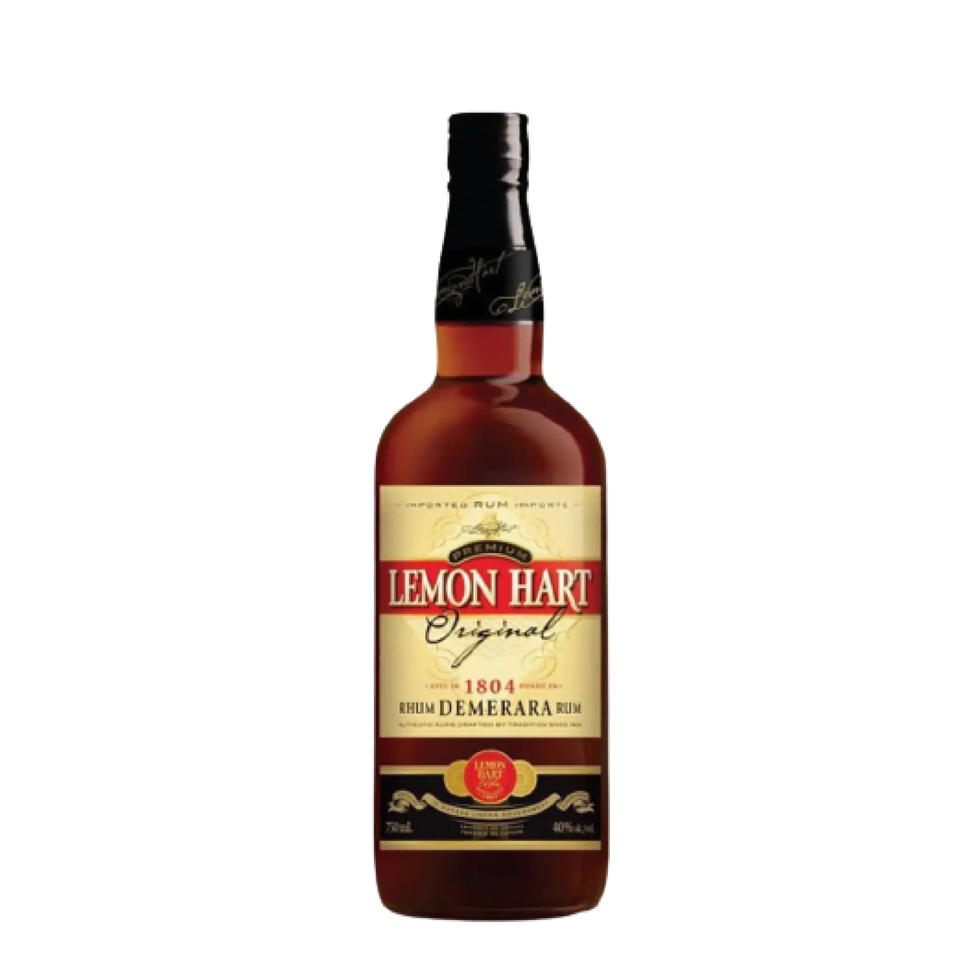 Buy Lemon Hart Demerara Rum 1.14L bottle, dark rum with red and gold label
