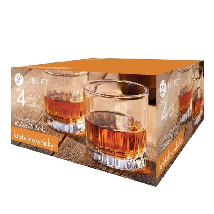 Buy Libbey 4 Piece 10.6Oz Kristalino Whisky Glass Set