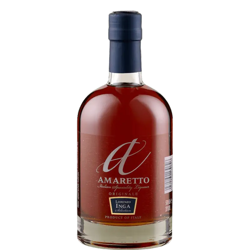 Buy Lorenzo Inga Amaretto 700mL Italian liqueur bottle with dark label