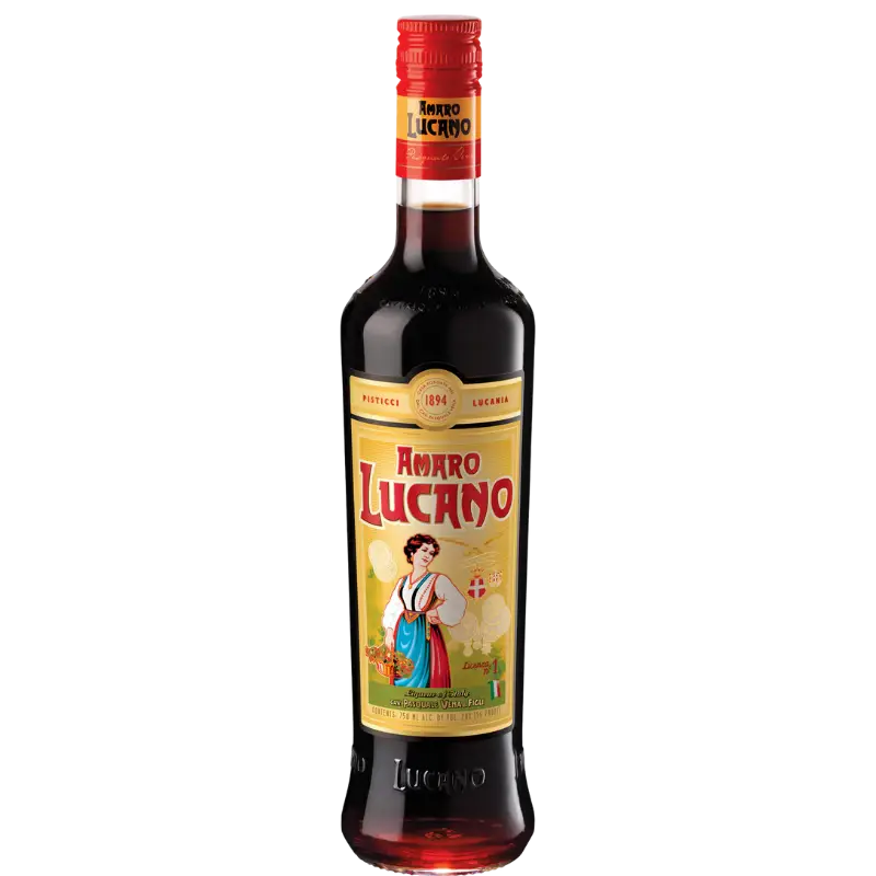 buy Amaro Lucano 700mL herbal liqueur bottle with illustrated label