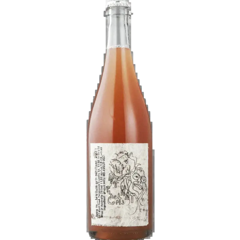 Buy Lucy M Le Vilain Gris Petillant 750mL sparkling wine, bottle with artistic label