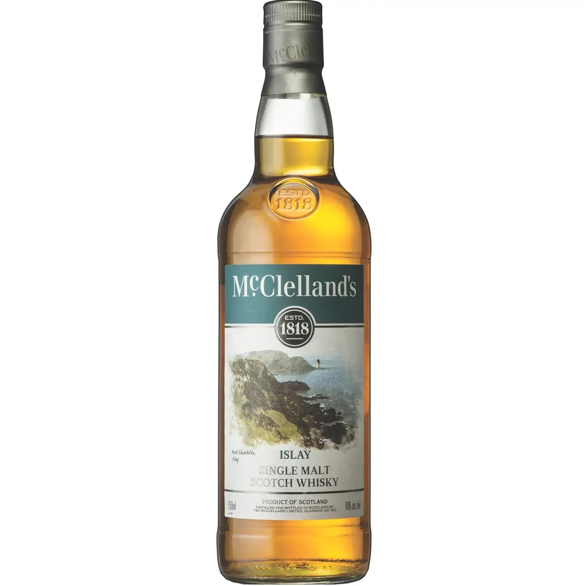 Mcclelland S Islay Single Malt Scotch Whisky 750Ml Bottle Image