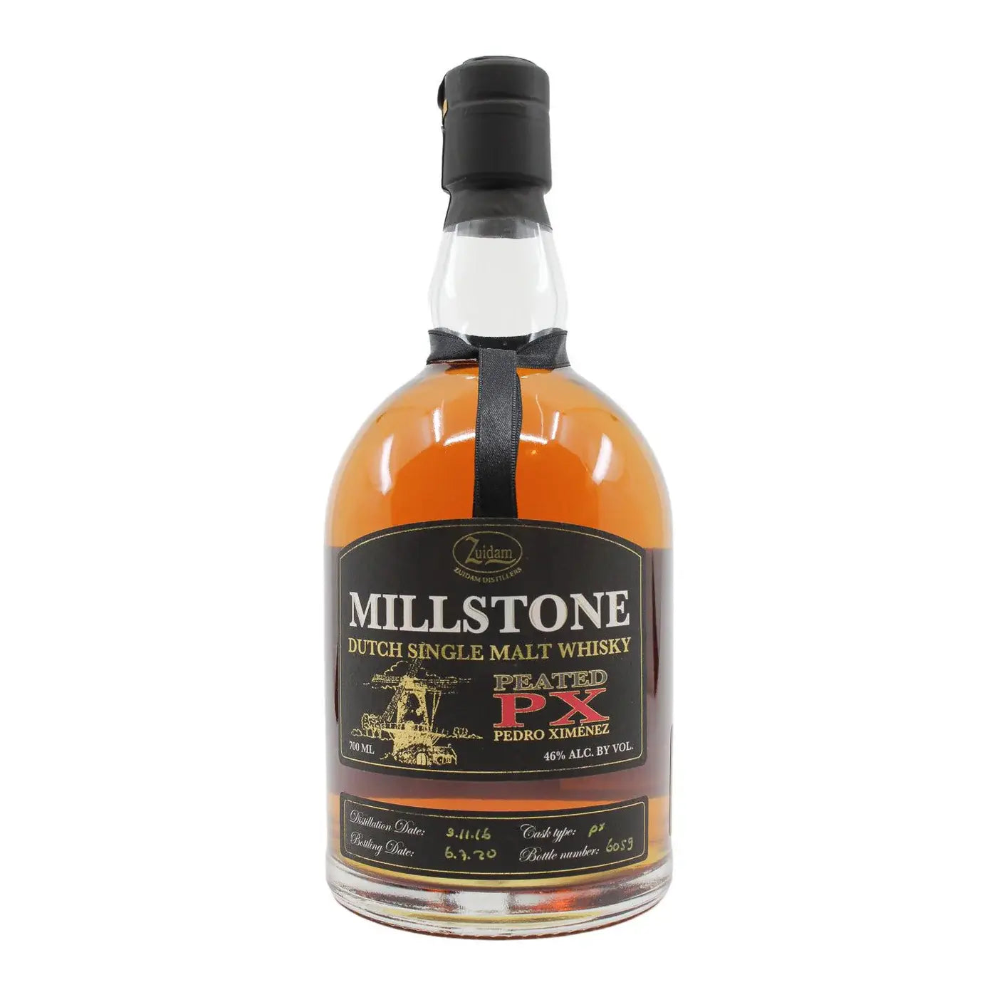 Millstone Dutch Single Malt Whisky Peated Px 700Ml Bottle Image