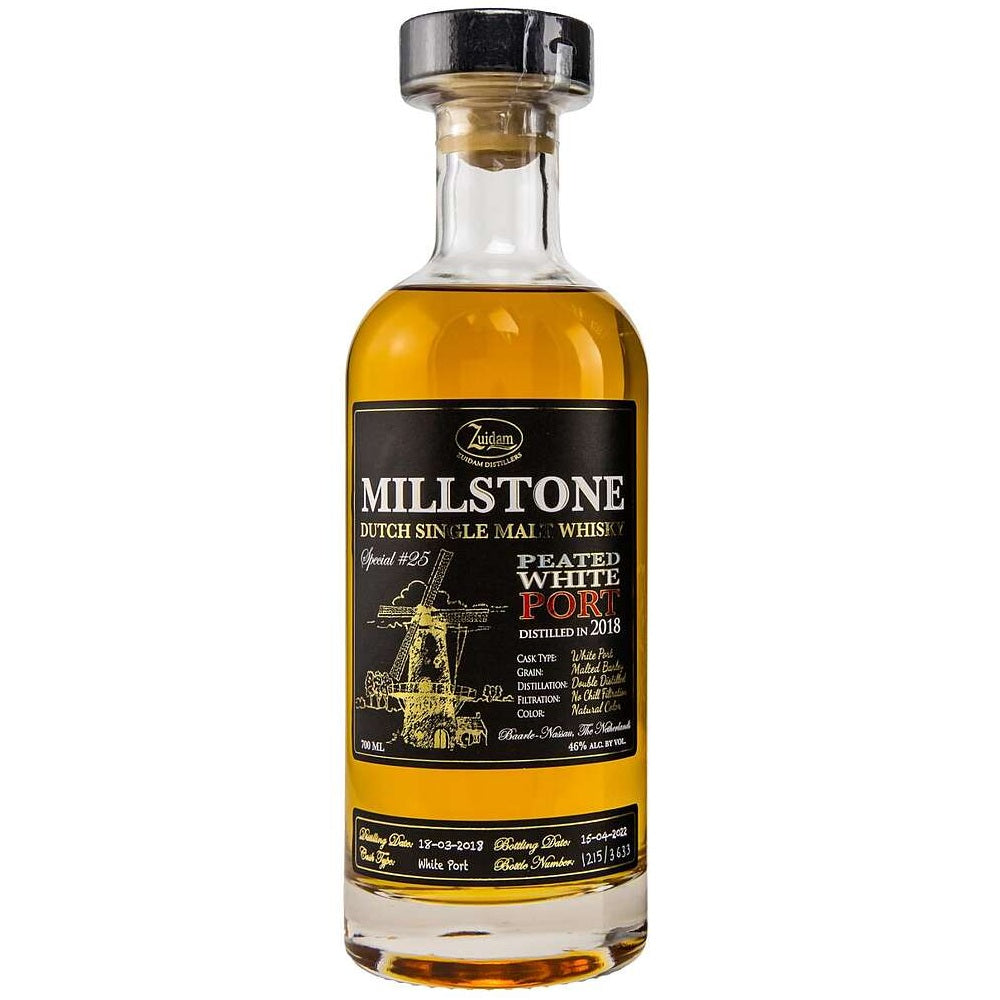 Millstone Dutch Single Malt Whisky Peated White Port Cask Special 25 700Ml Bottle Image