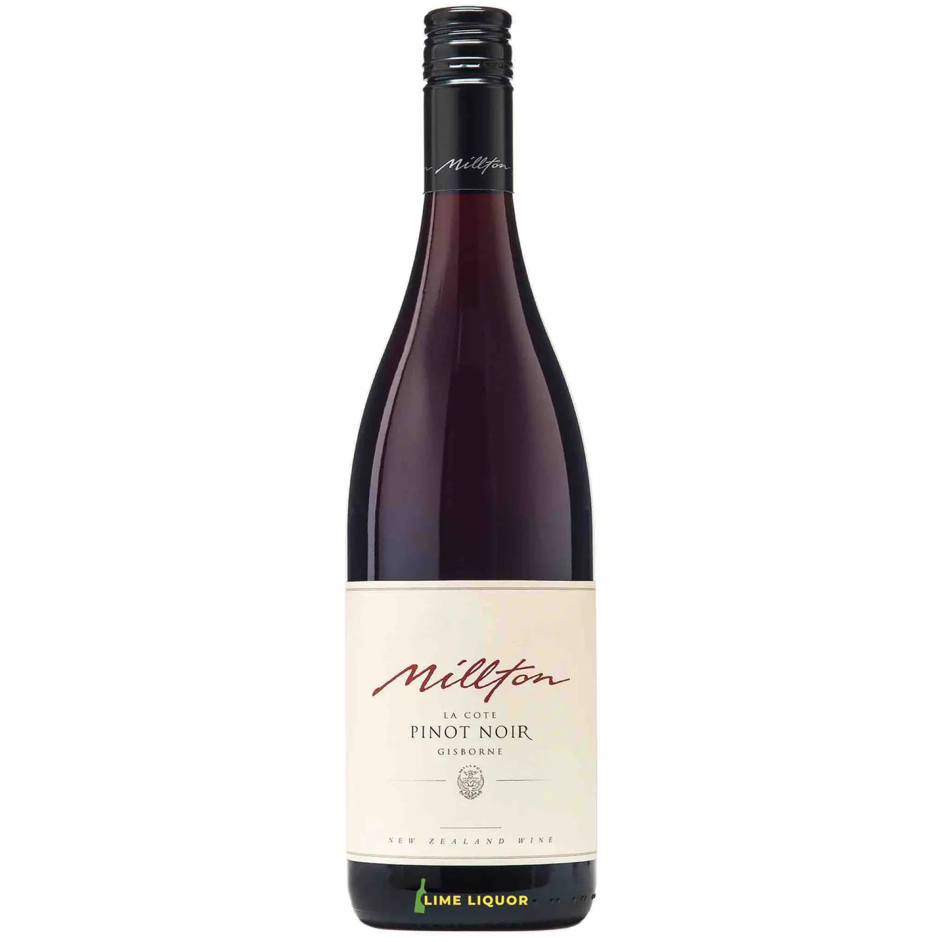 Buy Millton La Cote Pinot Noir 750mL red wine bottle with label visible
