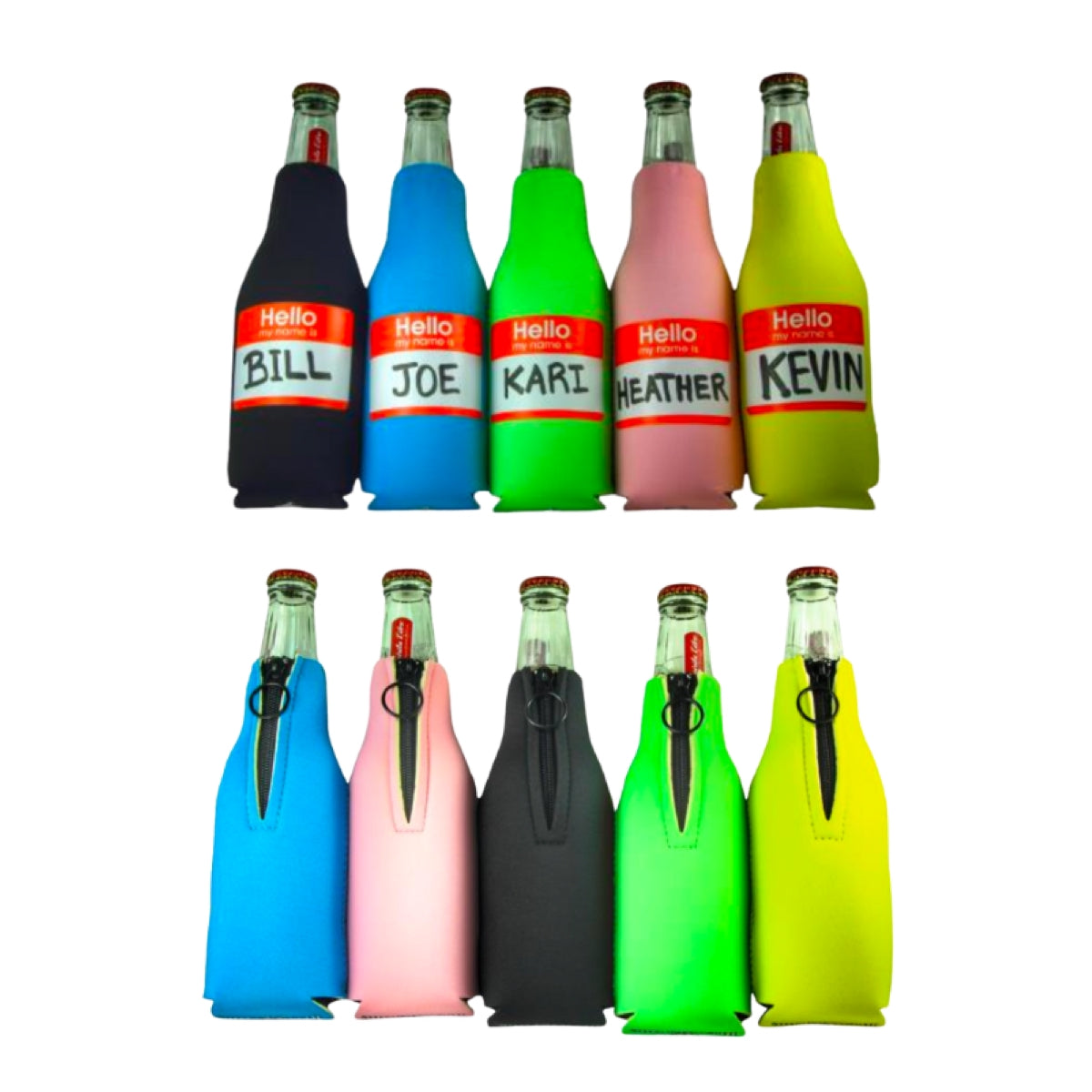 My Name Bottle Koozies (Set of 10)
