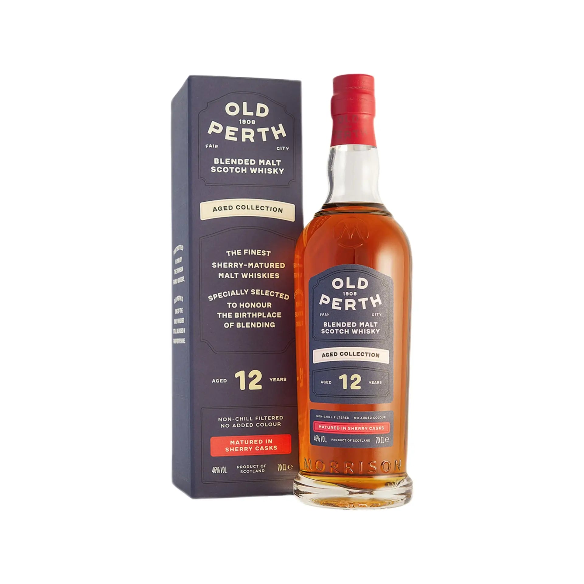 Old Perth Blended Malt Scotch Whisky Aged 12 Years 700Ml Bottle Image