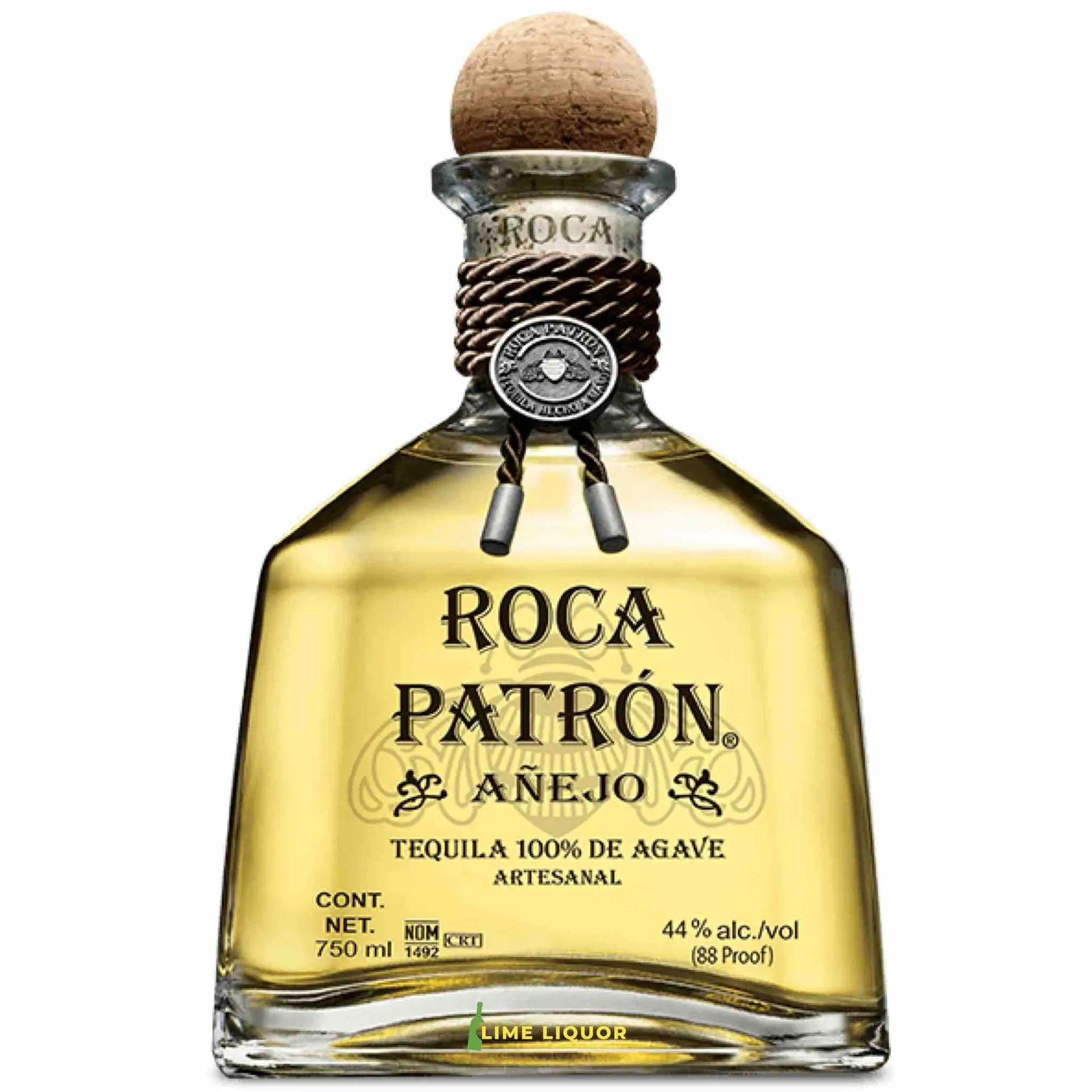 Buy Patron Roca Anejo 750mL tequila, premium agave spirit in a distinctive bottle