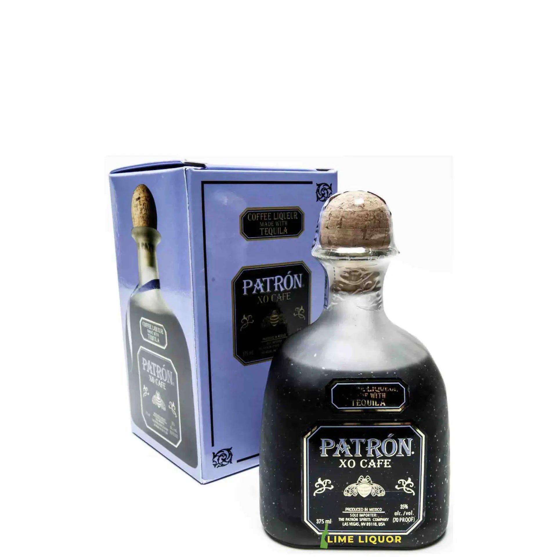 Buy Patrón XO Cafe 375mL coffee liqueur tequila bottle with box, limited edition.