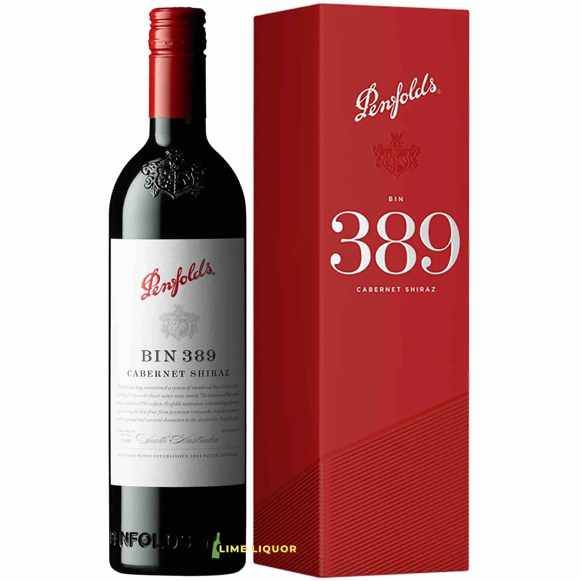 buy Penfolds Bin 389 Cabernet Shiraz wine gift box 750mL