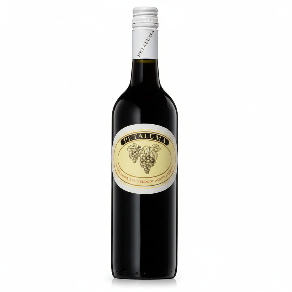 Bottle of Petaluma Cabernet Sauvignon from Coonawarra, 750mL, showcasing a deep red wine in a clear glass bottle.