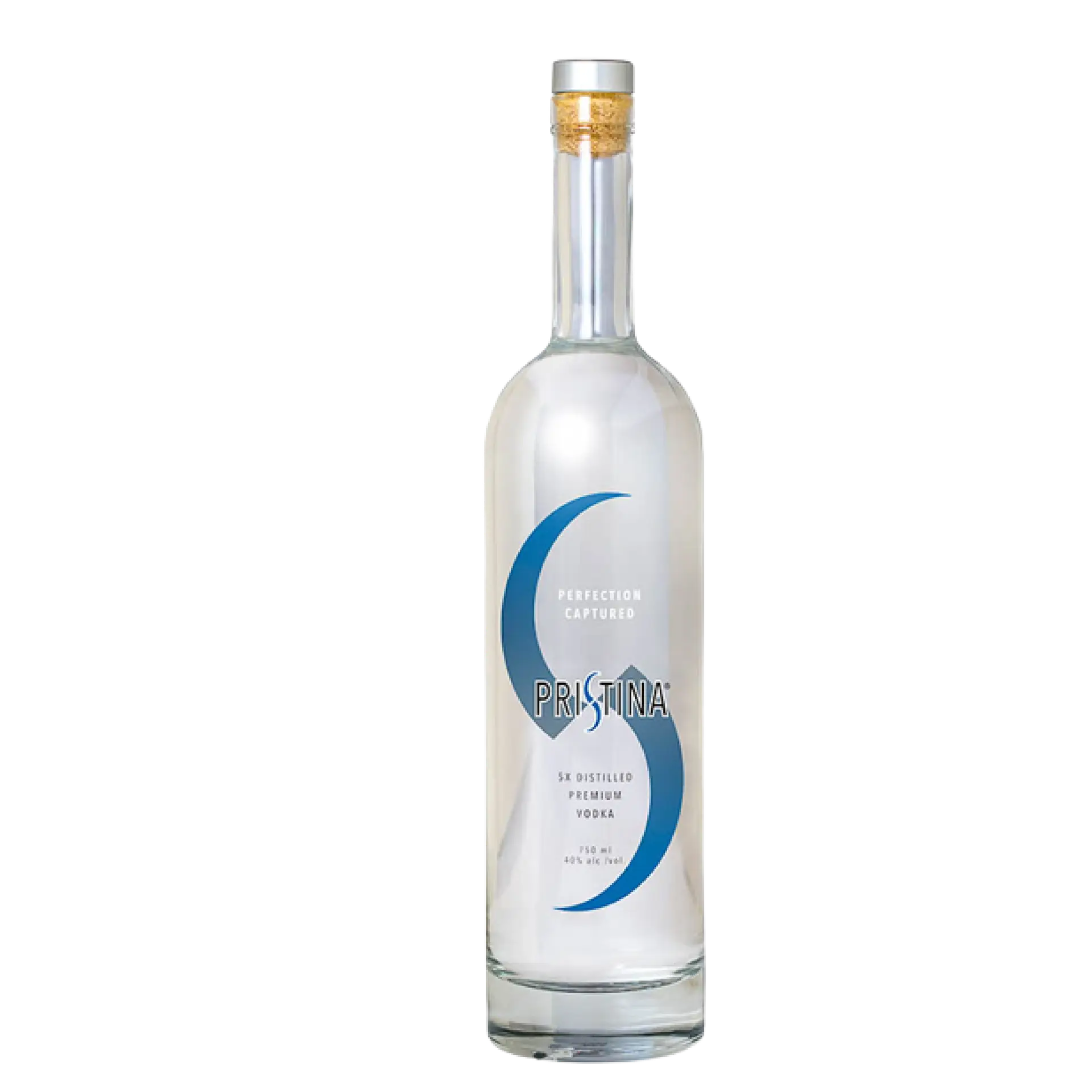 buy Pristina Vodka 750mL premium distilled vodka clear bottle