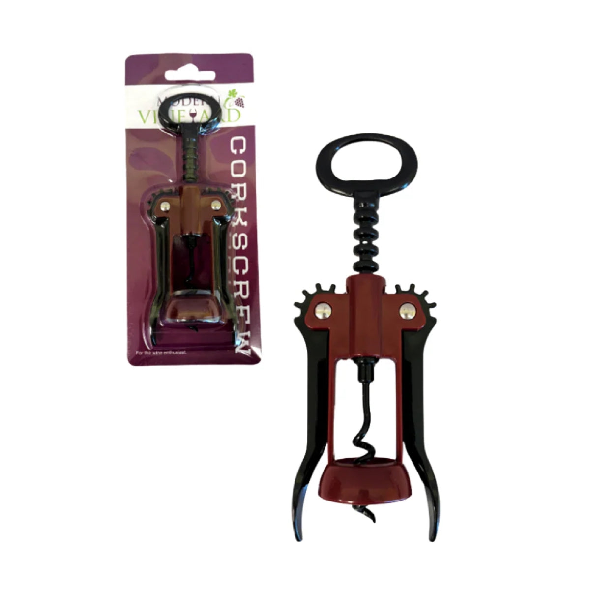 Red & Black Winged Corkscrew (Set of 12)