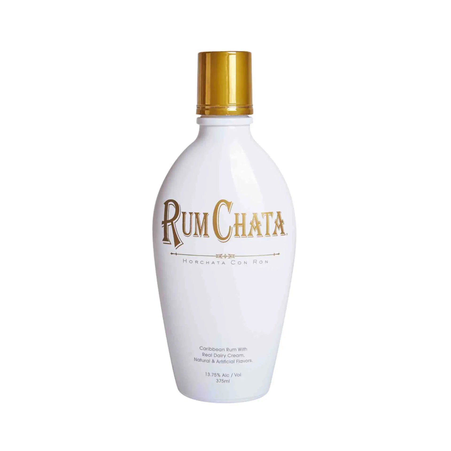buy RumChata Cream Liqueur 375mL, Caribbean rum with dairy cream, gold cap bottle
