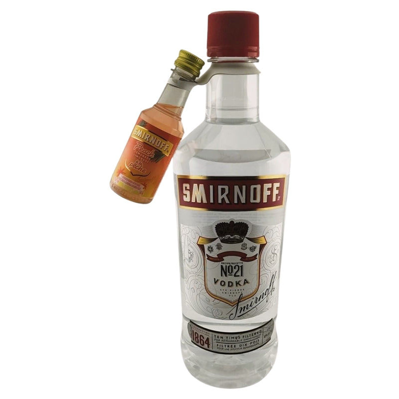 Smirnoff Plastic Bottle with Smirnoff Peach Lemonade Mini 1.19L