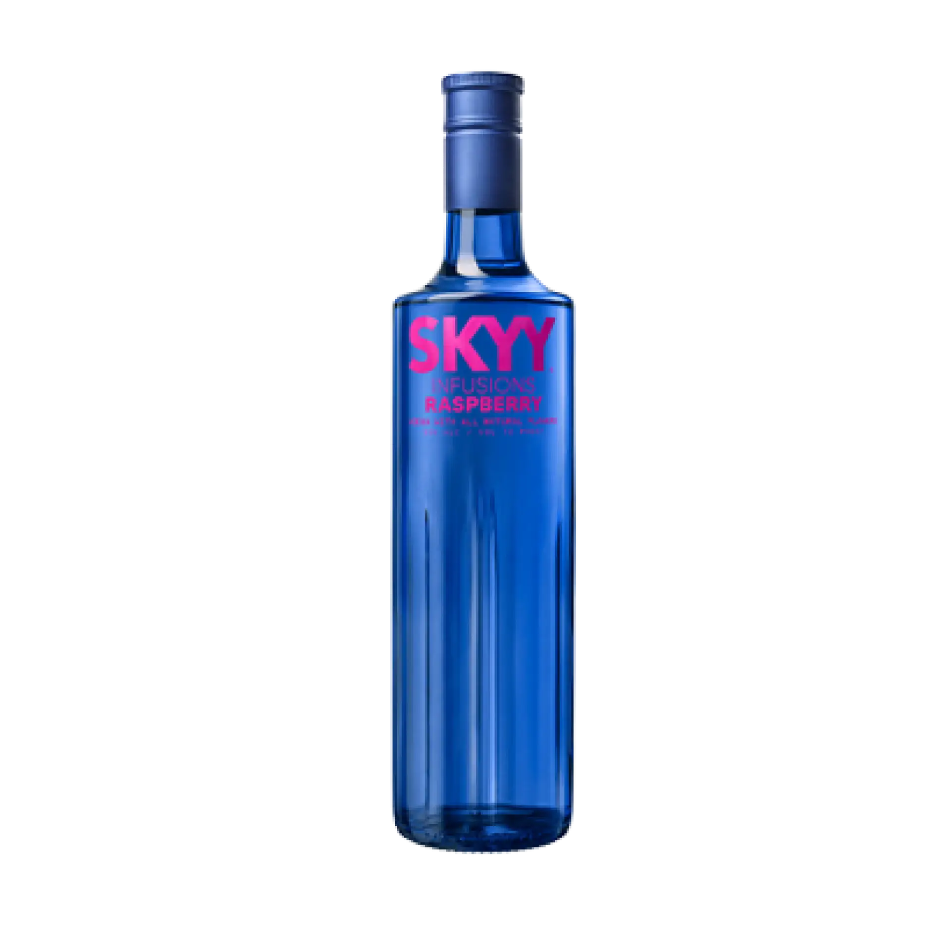 Buy Skyy Infusions Raspberry 750mL, blue vodka bottle with red label