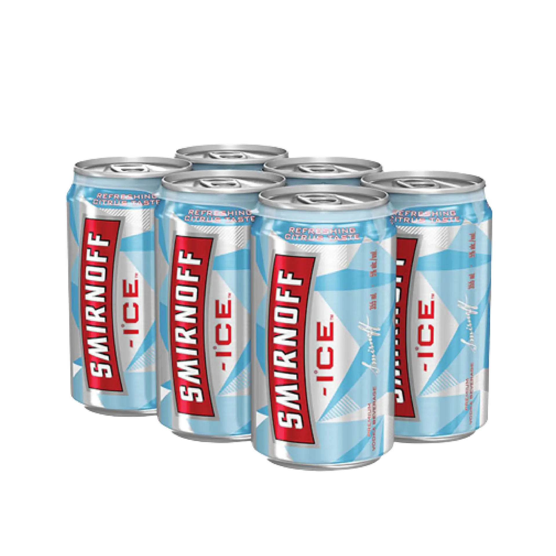 Buy Smirnoff Ice 6 cans, citrus flavored cooler beverage.