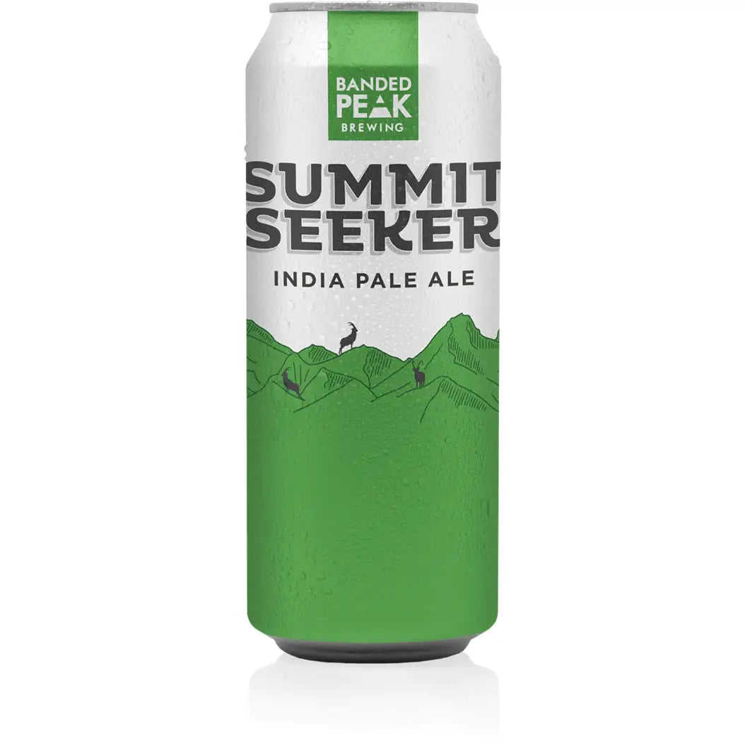 Buy Summit Seeker India Pale Ale, green and white IPA beer can with mountain design