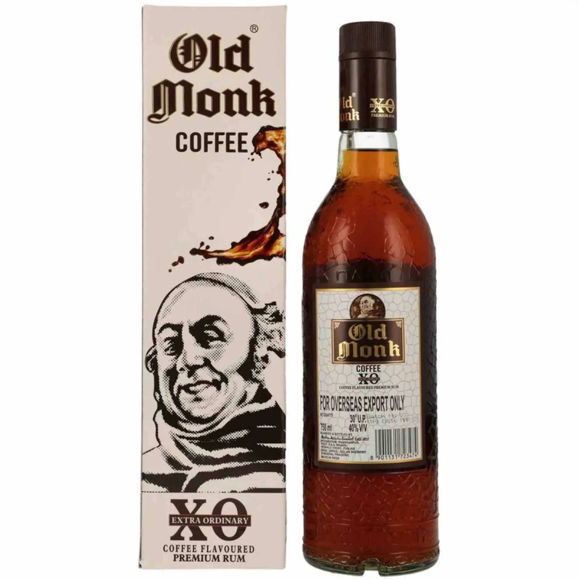 Old Monk Extra Ordinary Coffee Rum 750Ml Bottle Image
