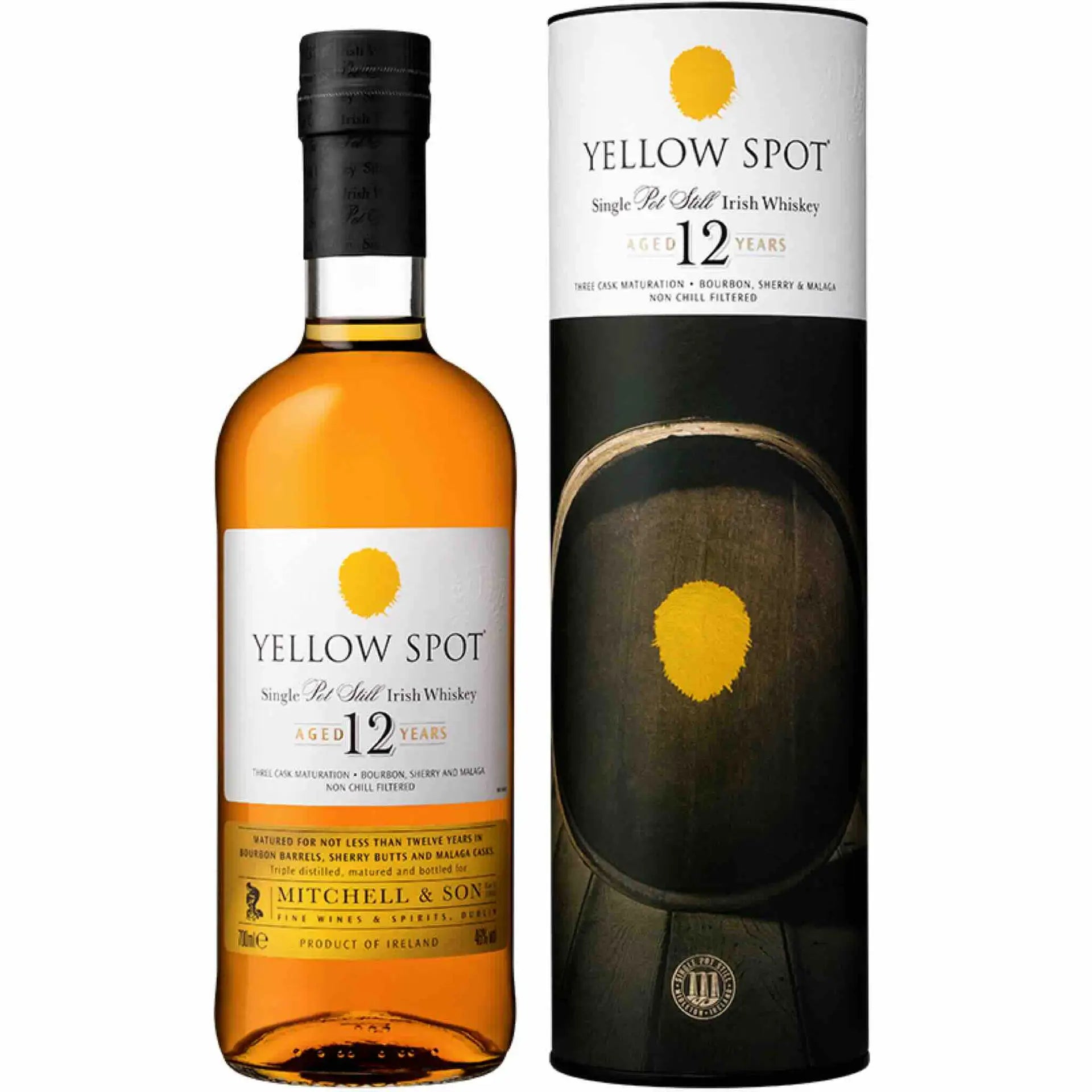 Buy Yellow Spot 12 Year Old Single Pot Still Irish Whiskey bottle and packaging