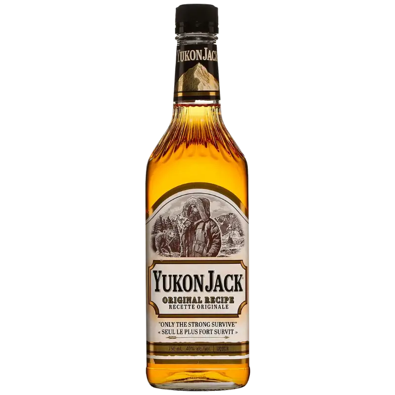 Buy Yukon Jack Original Recipe 750ml whisky bottle with wilderness label