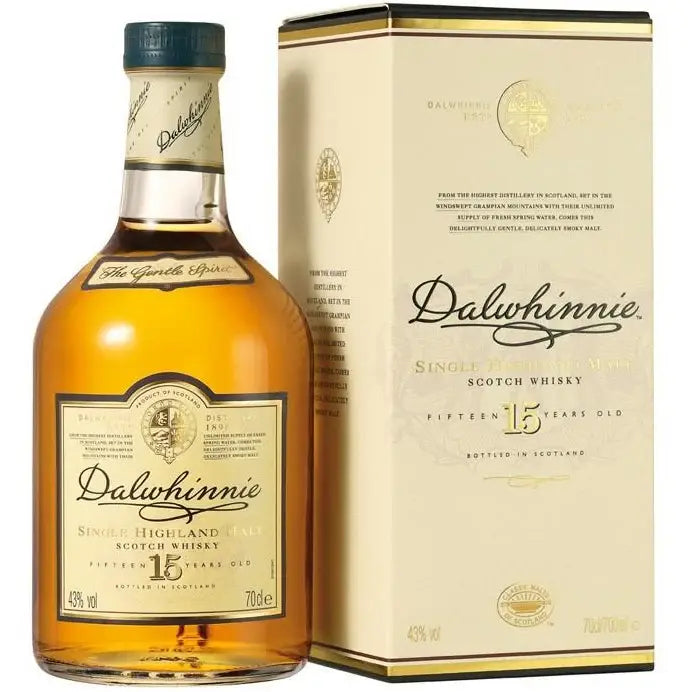 Dalwhinnie 15 Year Old Single Highland Malt Scotch Whisky 750Ml Bottle Image