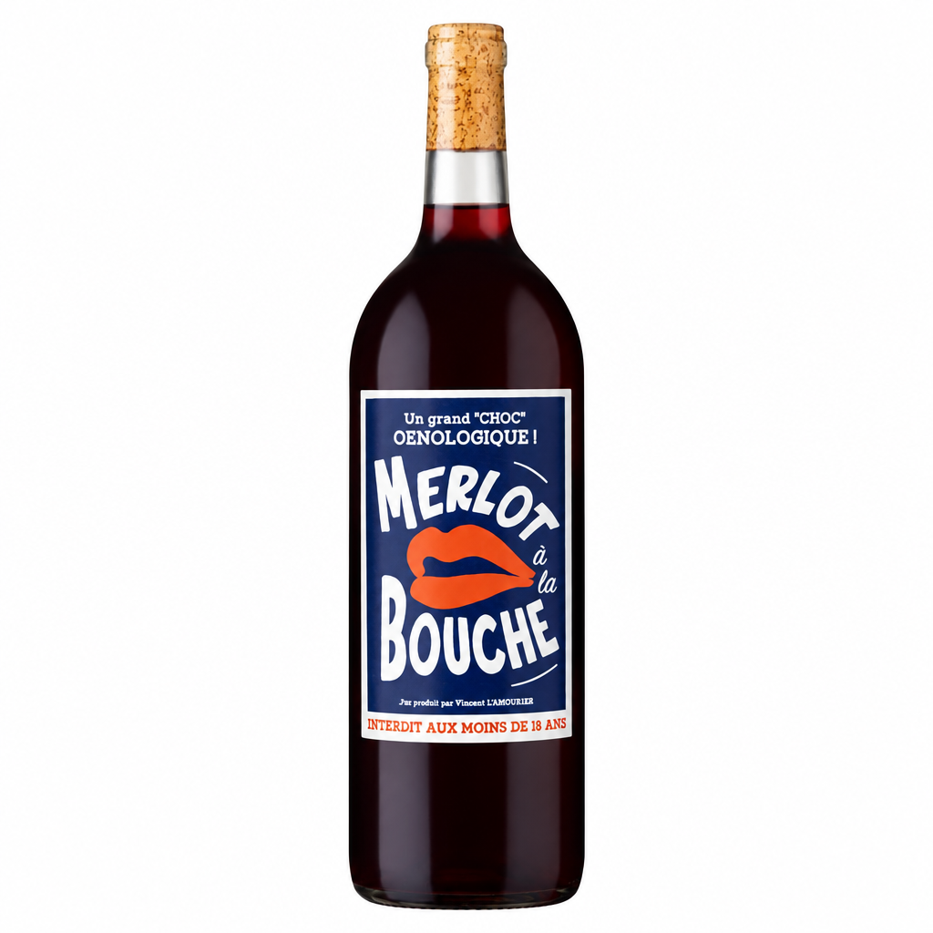 Chateau Fredignac Merlot A La Bouche wine bottle with label and elegant packaging, showcasing a rich red wine from Chateau.