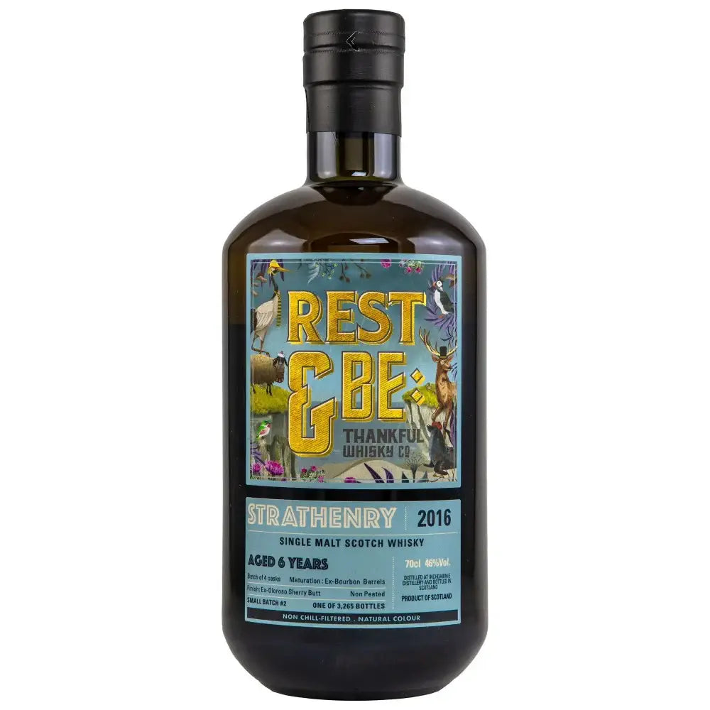 Rest Amp Be Thankful Single Malt Scotch Whisky Small Batch 2 Strathenry 6 Year Old 700Ml Bottle Image