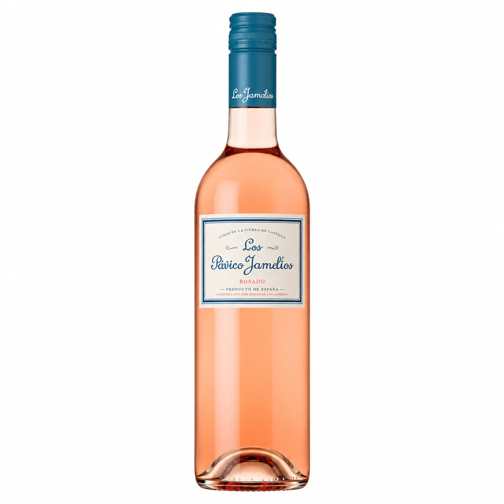 Les Petites Jamelles Rosé wine bottle from Les, featuring a pink label and elegant bottle design.