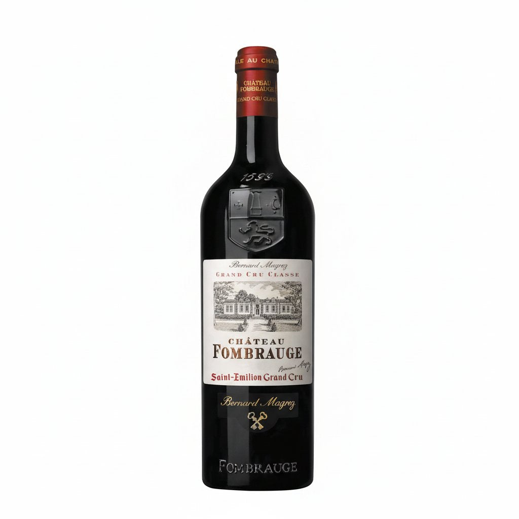 Le Haut Medoc De Lagrange wine bottle with label and dark glass, showcasing the elegant design of this Bordeaux red wine.