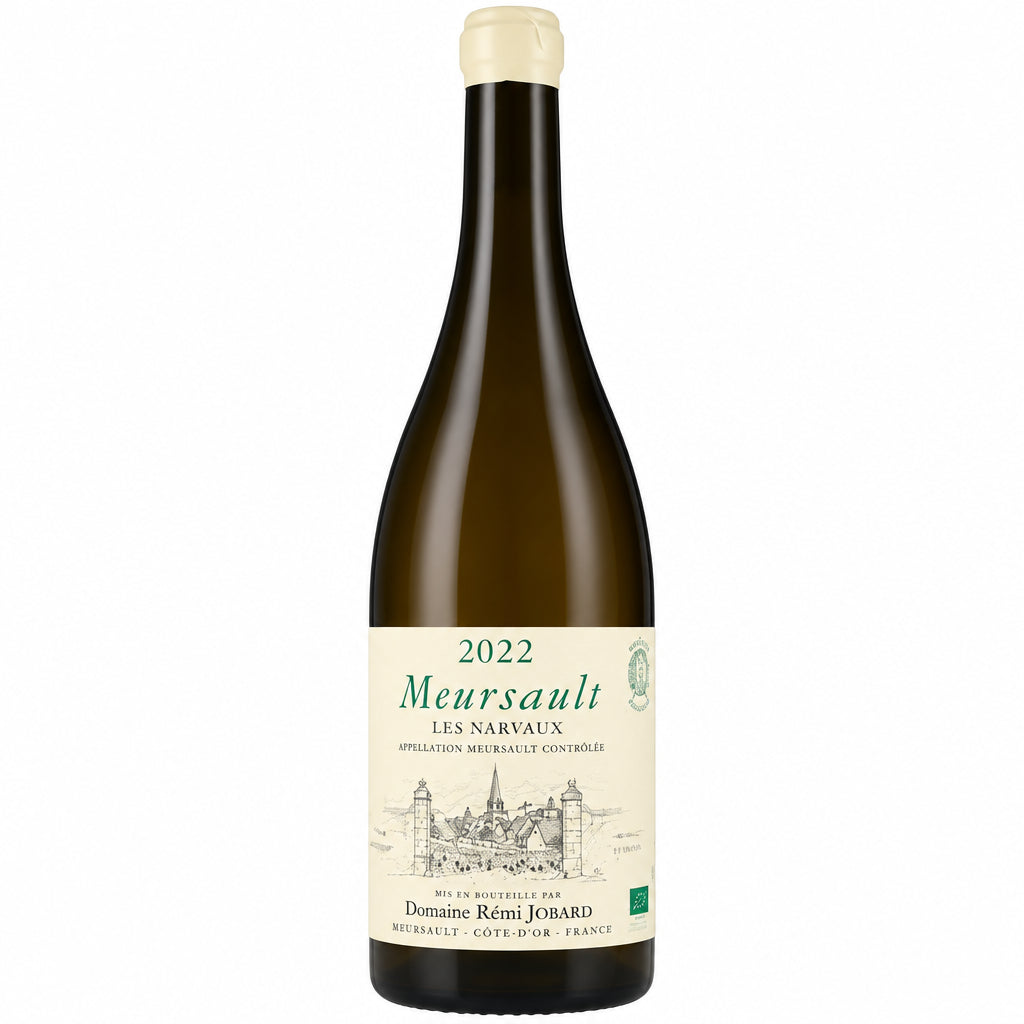 Domaine Remi Jobard Les Narvaux 2022 wine bottle with label, showcasing the Domaine winery and vintage details.