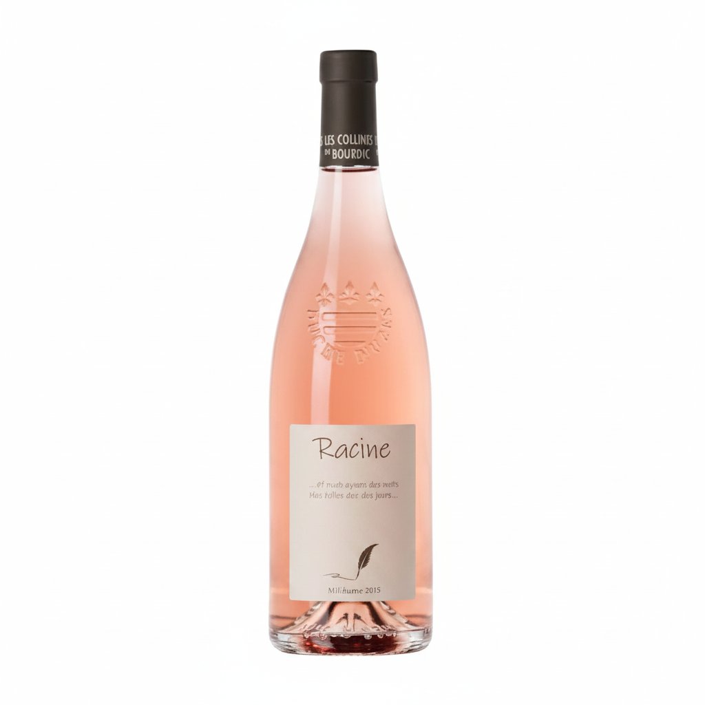 Racine Rose perfume bottle featuring elegant pink rose design, reflecting the floral fragrance of the Racine brand.