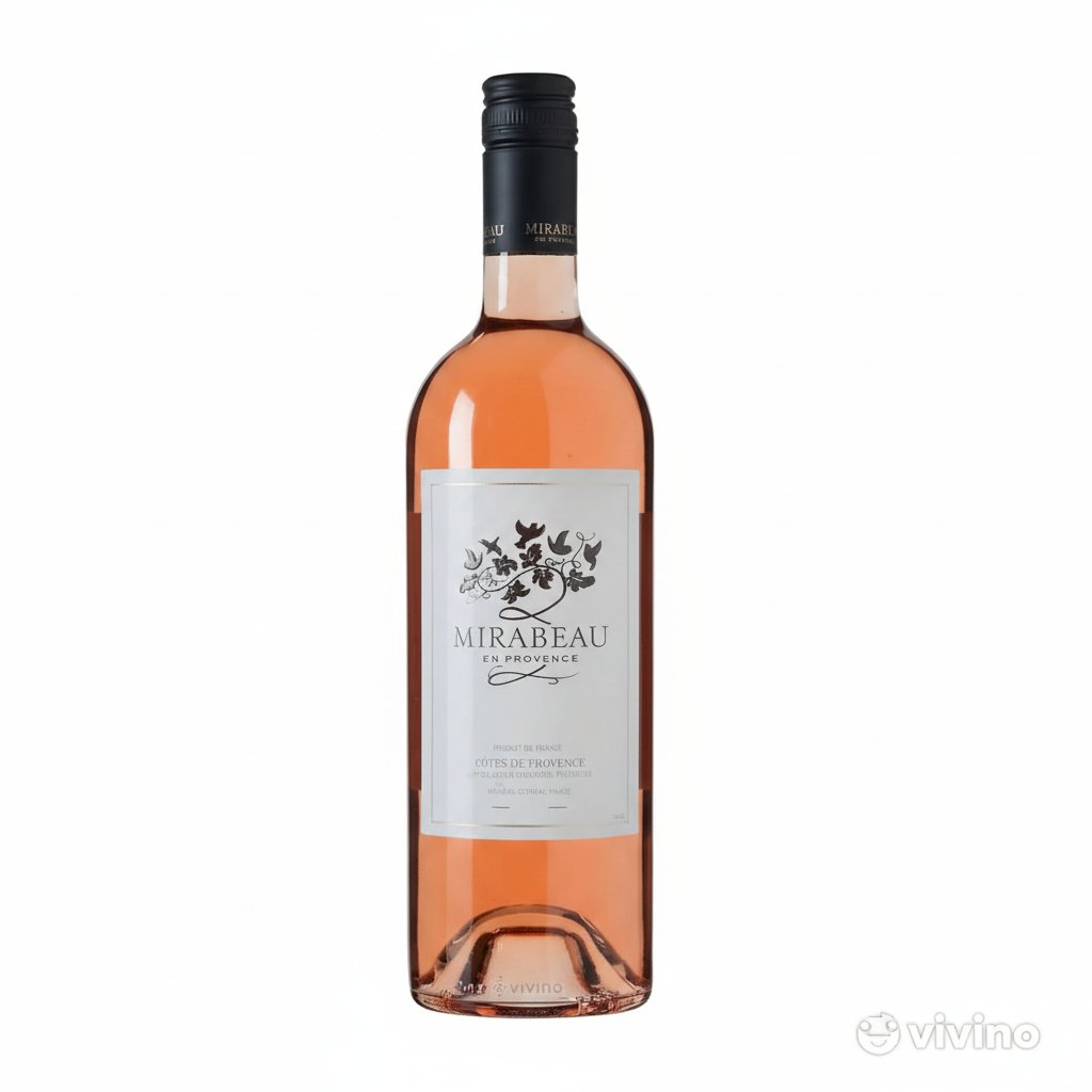 Mirabeau Classique Provence Rose wine bottle with elegant label and pink hue, showcasing a premium French rosé.