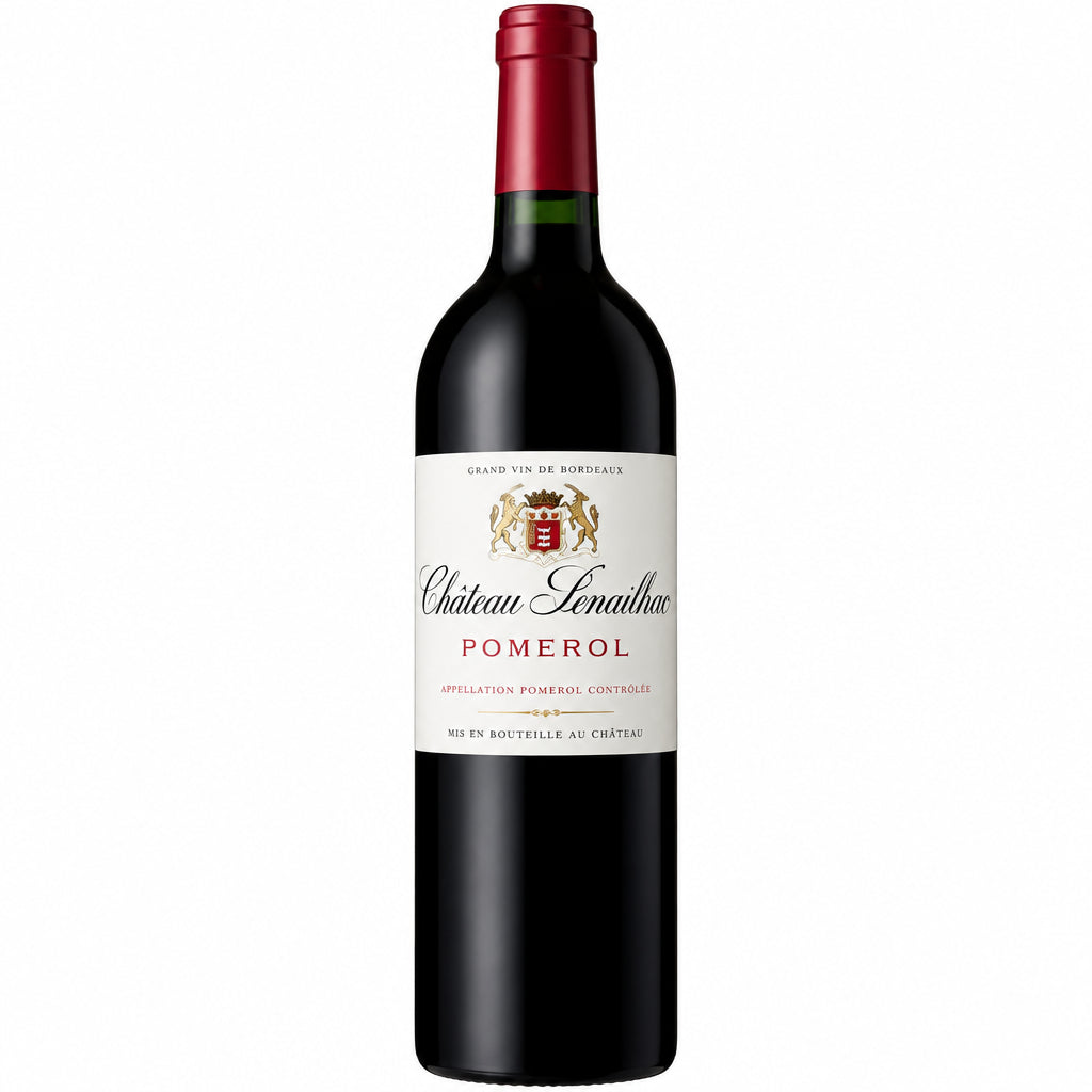 Chateau Bonalgue 2018 Pomerol wine bottle with label and cork, showcasing elegant French vineyard packaging.