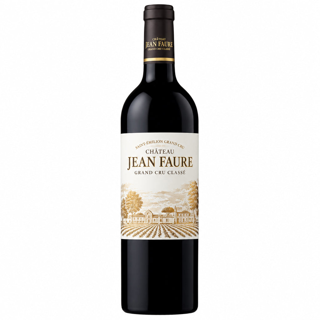 Chateau Jean Faure wine bottle from Chateau brand, featuring a dark glass bottle with elegant label design.