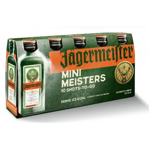 Buy Jagermeister Mini Meisters herbal liqueur 10x20mL pack