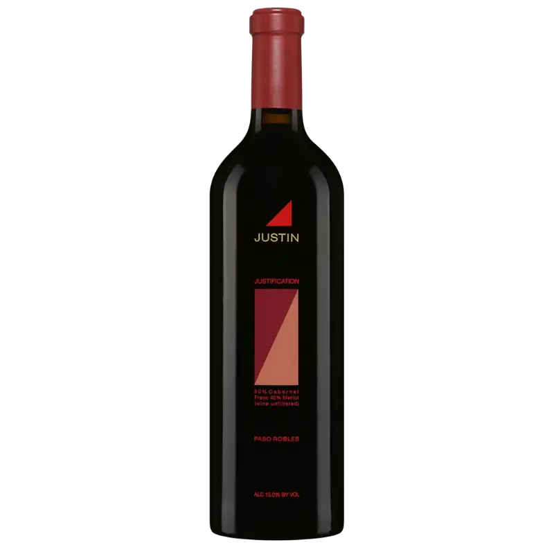 buy JUSTIN Justification red wine, dark glass bottle with red label and cap