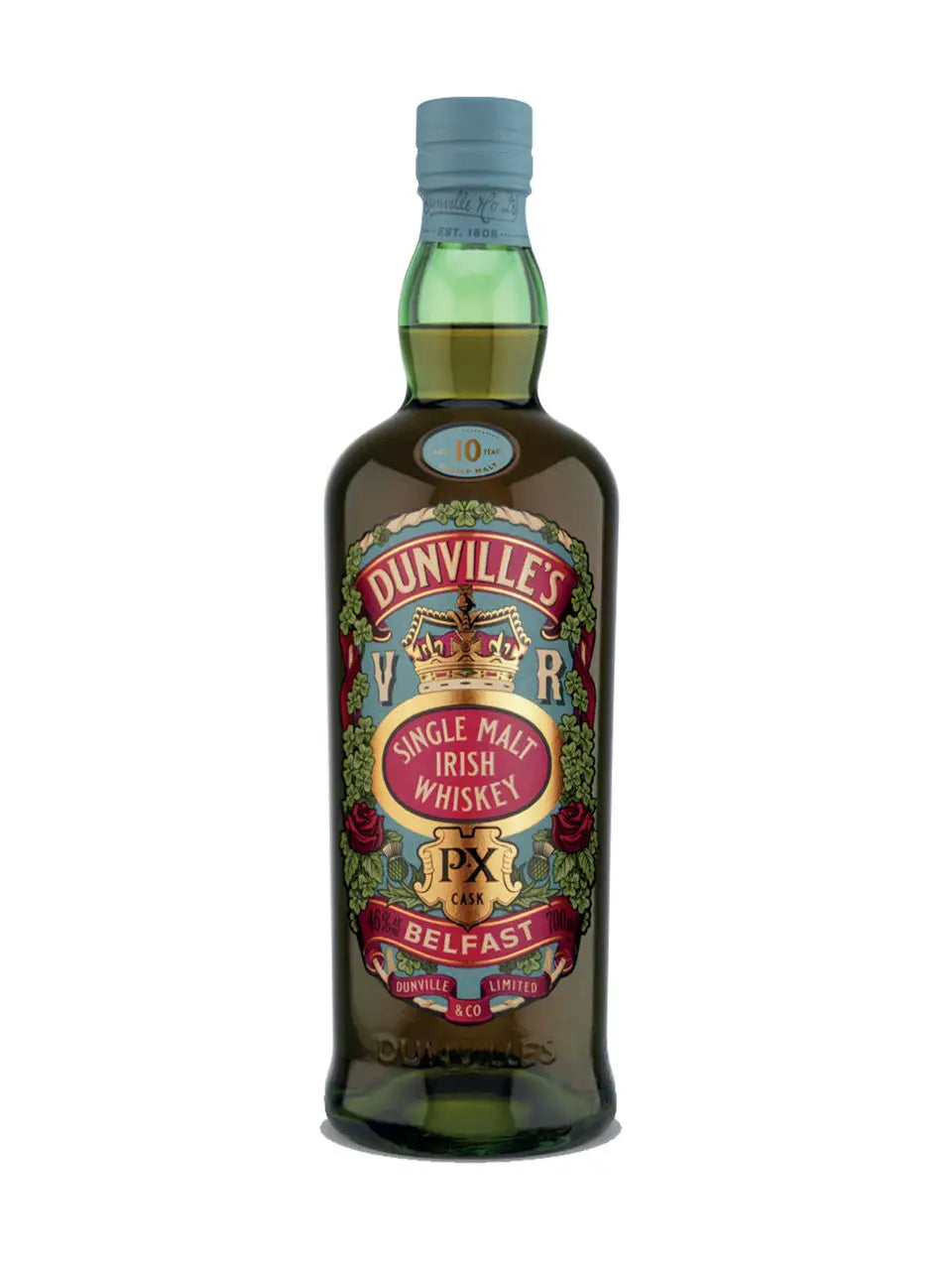 Dunvilles 10 Year Old Px Cask Single Malt Irish Whisky 700Ml Bottle Image