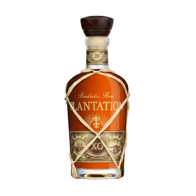 Plantation XO 20th Anniversary Rum 1.75L bottle with label and packaging, showcasing the premium Caribbean rum brand.