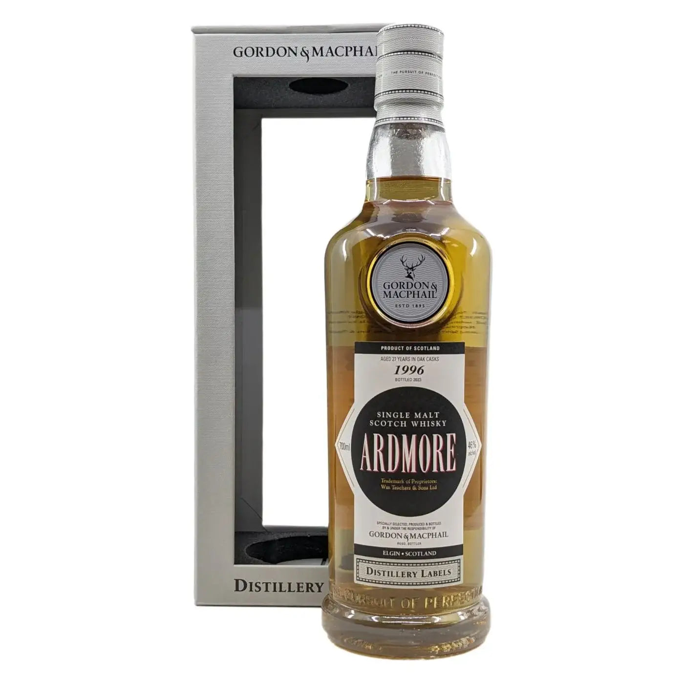 Gordon Amp Macphail Single Malt Scotch Whisky Distillery Labels Ardmore Vintage 1996 700Ml Bottle Image