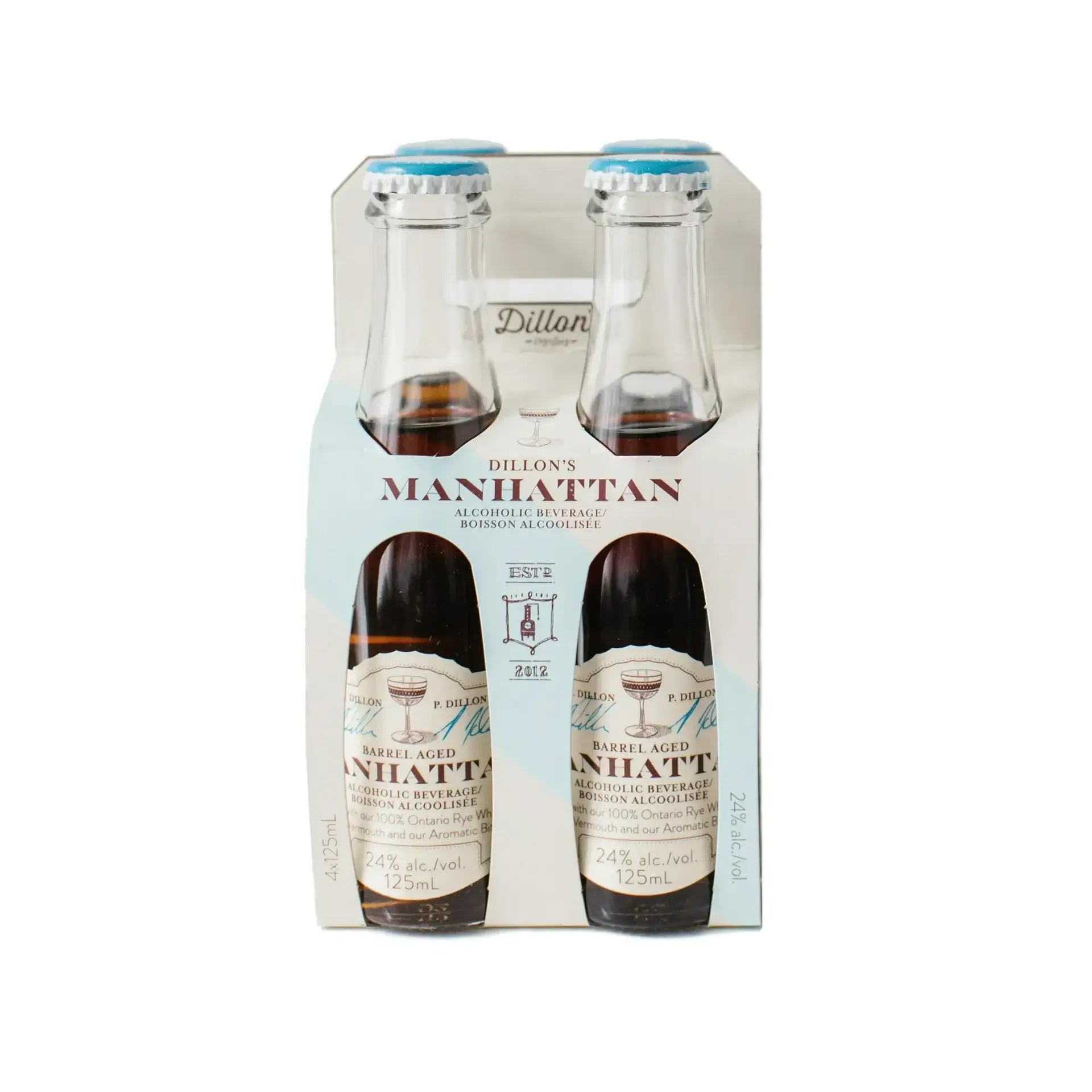 Dillon S Pre Mixed Manhattan 4X125Ml Bottle Image