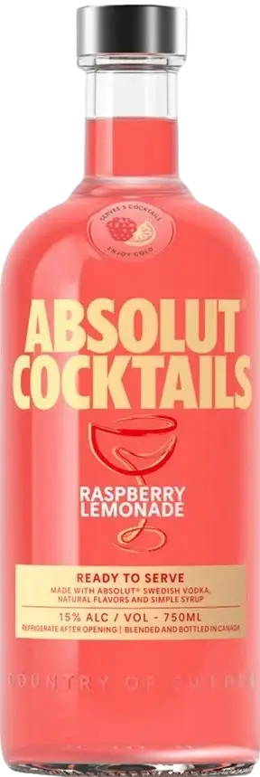 Absolut Raspberry Lemonade Cocktail 750Ml Bottle Image