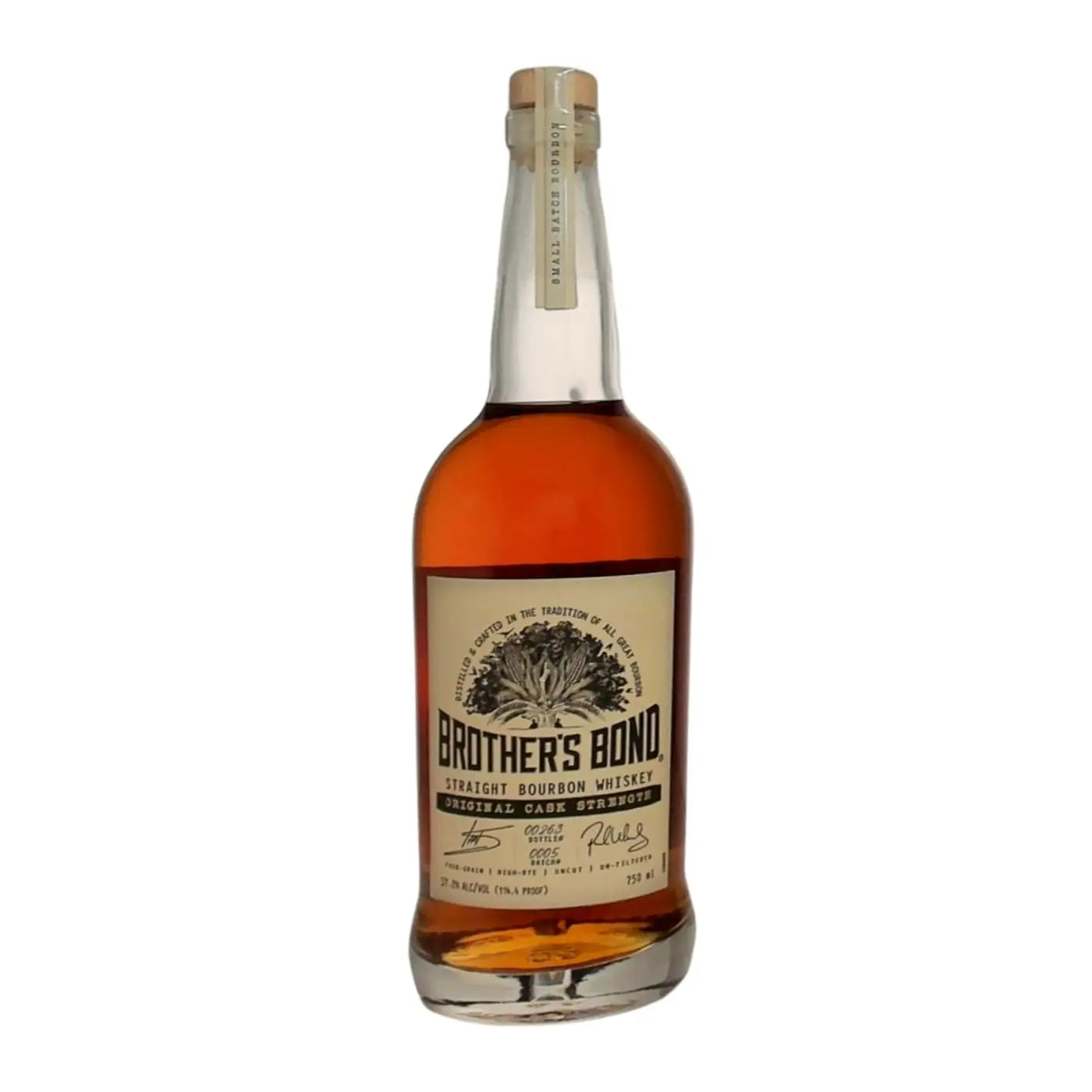 Brother S Bond Straight Bourbon Whiskey Original Cask Strength 750Ml Bottle Image