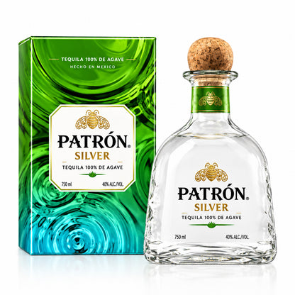 Patron Silver Rain Water Tin Limited Edition 750mL