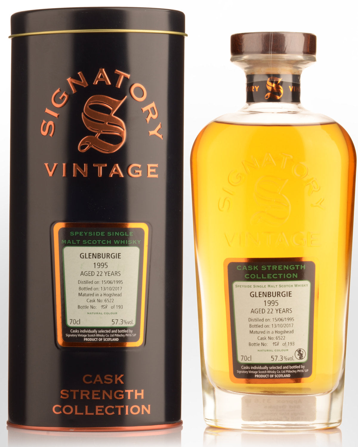 1995 Glenburgie Speyside Single Malt Signatory Vintage 700mL