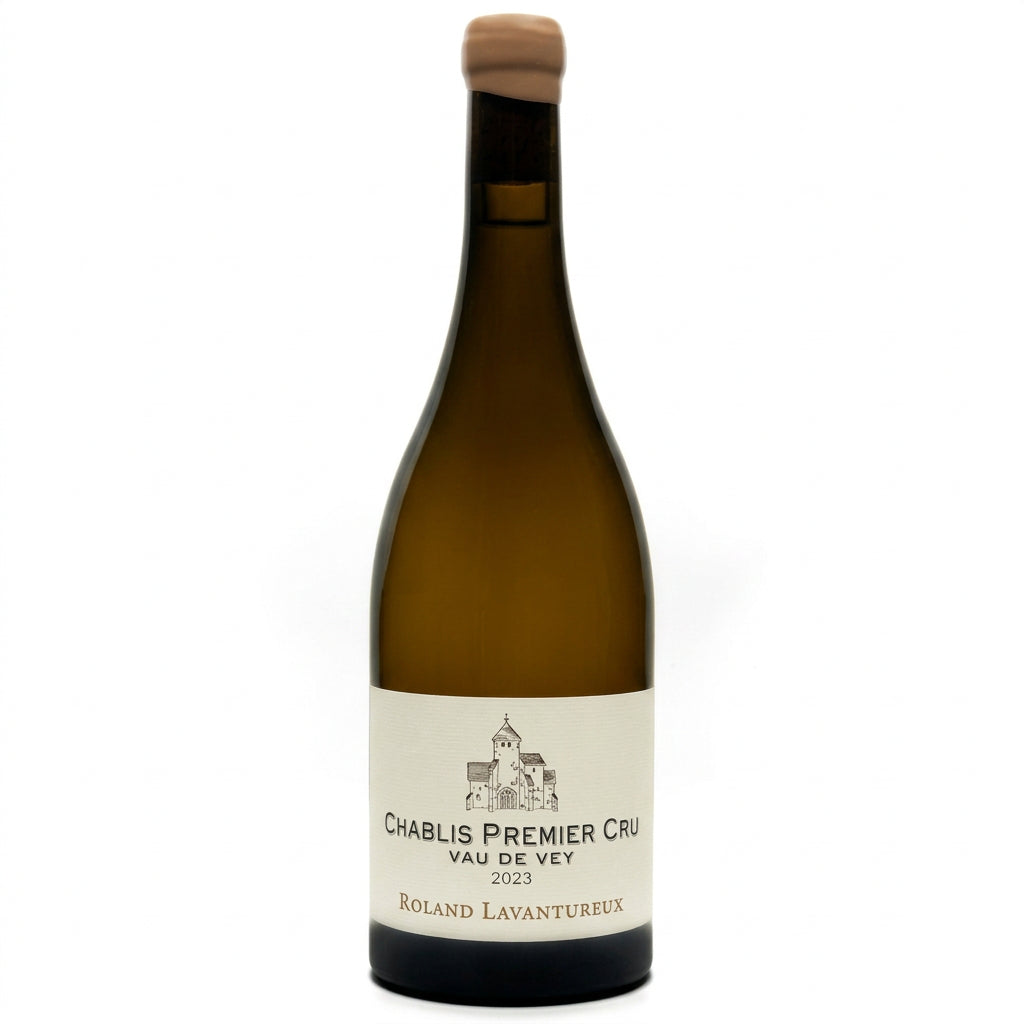 Bottle of Roland Lavantureux Chablis 1er Cru Vau De Vey 2022 from Domaine Roland in Dublin wine cellar.