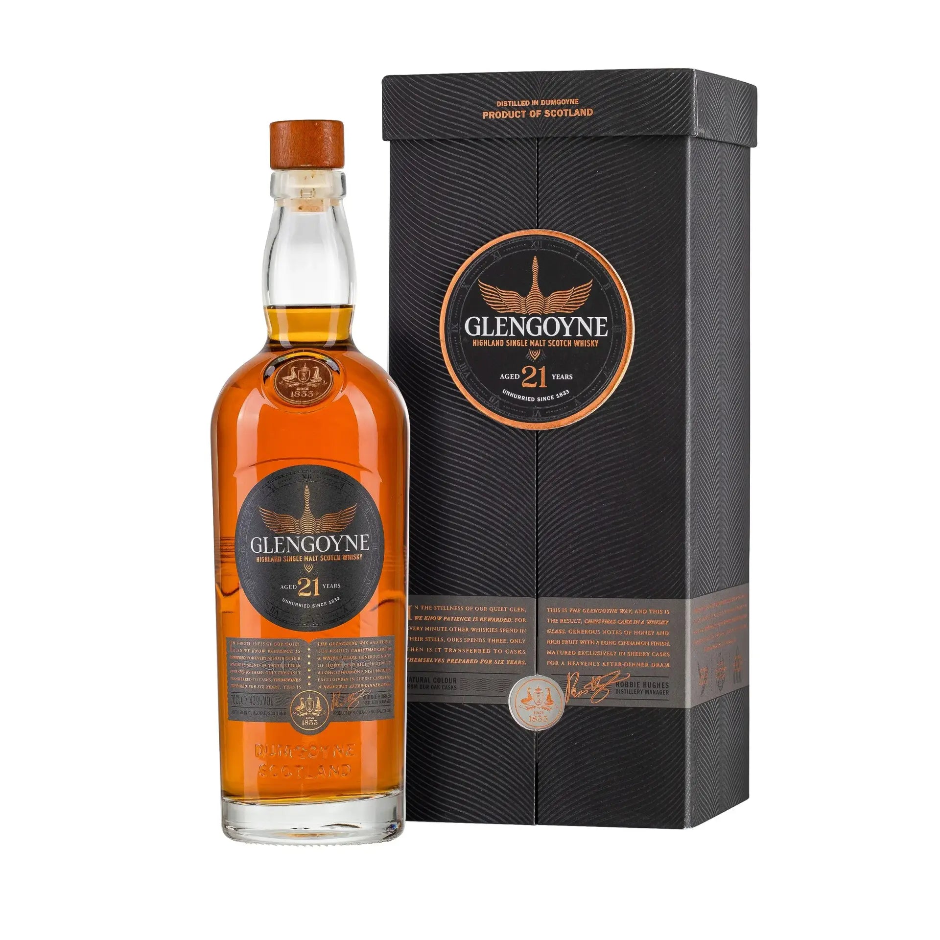 Glengoyne Single Malt Scotch Whisky Aged 21 Years 700Ml Bottle Image
