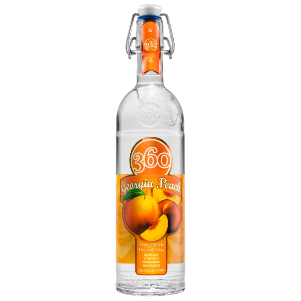 360 Georgia Peach Vodka 750Ml Bottle Image
